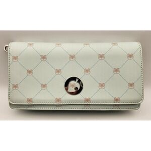 Nintendo Switch Case Carry Travel Bag Blue Handheld Panda Print w/ strap‎